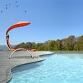 thumbnail image 4 of Costway Chaise Longue avec Auvent Chaise Hamac avec Auvent Orange, 4 of 9