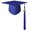 Royal blue 2024, variant on AOOOWER Unisex Graduation Caps Graduation Hat Academic Mortarboard Costume Caps Bachelor Hat Student Graduate Party Dress Up