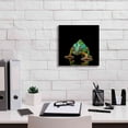 thumbnail image 3 of Epic Graffiti 'Sneaky Cameleon' by Epic Portfolio Giclee Canvas Wall Art, 12"x12", 3 of 8