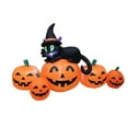 thumbnail image 3 of Impact Canopy Inflatable Outdoor Halloween Decoration, Pumpkin Family with Black Cat, 3 of 6