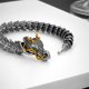 thumbnail image 3 of Pulsera de grifo retro tridimensional creativa hecha a mano personalidad dominante para hombre colección de moda joyería regalo de cumpleaños, 3 of 6
