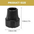 thumbnail image 2 of Minkissy 9Pcs Non Slip Crutch Foot Pads Black Rubber Durable Anti Skid for Outdoor Use, 2 of 6