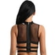 thumbnail image 4 of IEFiEL-Tops sexis para fiesta y discoteca para mujer, camisetas sin mangas con cuello redondo y malla transparente con cremallera en la espalda elástica con tiras entrecruzadas, 4 of 4