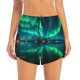 thumbnail image 2 of Balery Northern Lights Pantalones cortos deportivos para mujer con forro y dos bolsillos, elásticos, para entrenamiento, gimnasio, yoga-Large, 2 of 7