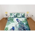 thumbnail image 2 of Edredón Verde Pavo Real Decoración Estética Juego de Cama Completo, Lujo Funda Nórdica Reina,, 2 of 4