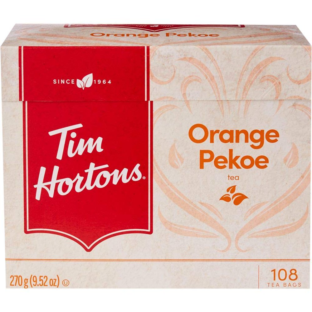 Tim Hortons Orange Pekoe Tea, 108 Tea Bags, 270g(9.5oz) {Imported from