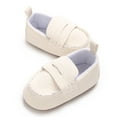 thumbnail image 5 of Ticikt Toddler Boys Girls Loafers Soft On Little Kid Oxford Dress Flats Casual Boat Shoes School Uniform Walking Shoes,Color:White,9-12 Months, 5 of 8