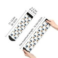 thumbnail image 4 of Fuzoiu Coffee To Go Pattern Print Adult Socks, Crew Moisture-wicking Socks, Unisex Cushion Crew Socks,Casual Sports Ankle Socks, 4 of 7