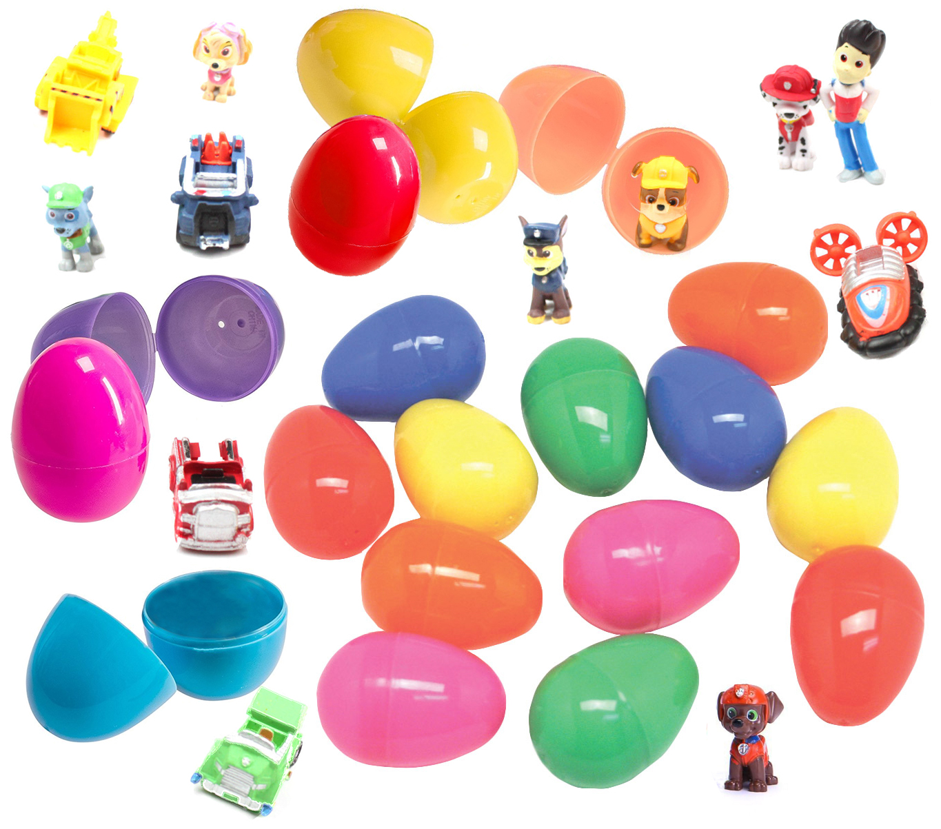 12 PAW Patrol Toy Filled Easter Eggs High Quality Figurines Featuring