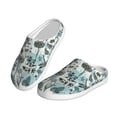 thumbnail image 2 of Lsque Flowers In Vintage Pattern Womens Comfort Cotton on Scuff With Memory Foam and Anti-skid Sole Slipper-44/45, 2 of 7