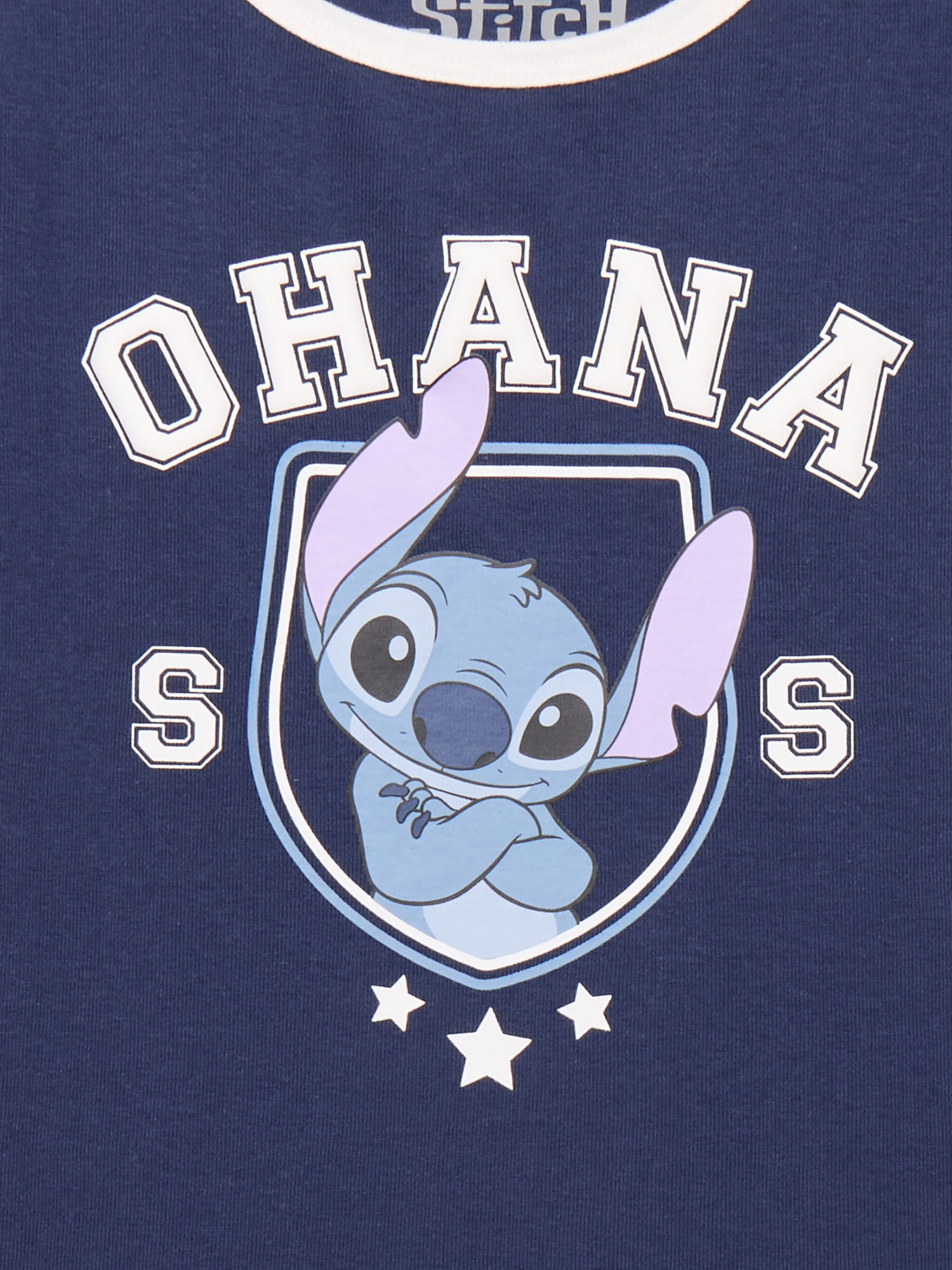 Lilo & Stitch Girls Short Sleeve Bow Detail Graphic T-Shirt, Sizes 4-16