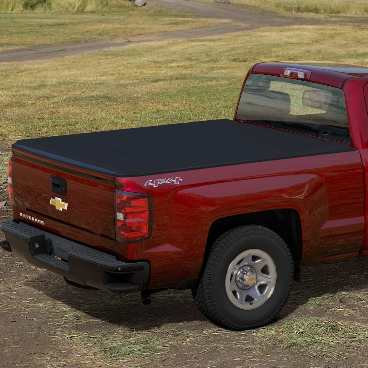 Gm 22772362 Soft Roll Up Tonneau Cover Chevrolet Silverado 6 6 Foot Standard Bed Walmart Com Walmart Com