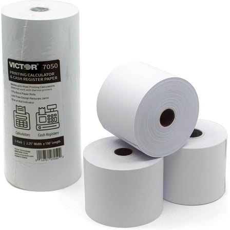 Victor Technology 3 Pack Add Roll & Paper (7050)