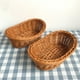 thumbnail image 3 of 2pcs cestas de plástico imitación rattan cestas tejidas de cocina Cestas de almacenamiento de cocina, 3 of 5