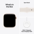 thumbnail image 6 of Apple Watch Series 10 GPS 42mm Rose Gold Aluminum Case with Light Blush Sport Band - S/M, 6 of 12