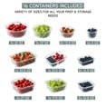 thumbnail image 2 of Set de recipientes para comida COOK WITH COLOR Premium, 32 unidades Vidrio borosilicato, 2 of 8