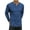 Blue, variant on Thrilos Sweatshirts for Men Henley Casual Long Sleeve Shirts Lightweight Front Placket Fit T Shirts