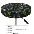 thumbnail image 4 of Haiem Space Rockets Cushion Round Bar Chair Seat Cover Bar Chair Cushion Covers Elastic Washable Bar Chair Cover,Protects from Scratches and Stains-13 inch, 4 of 7