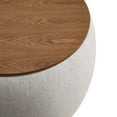 thumbnail image 5 of Perla Upholstered Fabric Storage Ottoman in Ivory Fabric, 5 of 9