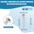 thumbnail image 2 of Uxcell 100 Pcs M4 x 25mm Flat Head Torx / Star Screws Self Tapping Wood Screws Tamper Proof Screw with T20 Bit, 2 of 7