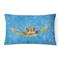 thumbnail image 1 of Carolines Treasures 8653PW1216 Turtle Coussin Décoratif en Tissu Intérieur & Extérieur, 1 of 3