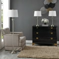 thumbnail image 5 of SAFAVIEH Peltier Classic Floor and Table Lamps Set, Nickle, Set of 3, 5 of 6