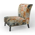 thumbnail image 3 of Designart "Peach Blossoming Abstractions II" Upholstered Abstract Botanicals Accent Chair and Modern & Contemporary Arm Chair - Multiple Color & Pattern, 3 of 7