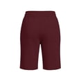 thumbnail image 4 of Kaemgyyd Womens Bermuda Sweat Shorts Drawstring High Waist Straight Leg Shorts Knee Length Workout Summer Casual Shorts with Pockets, 4 of 5