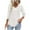 White, variant on UAMVSH Tunic Tops for Women Fashionable 3/4 Sleeve Pleated Front Shirts Casual V-Neck Solid Color Business Dressy Blouses(X-Large,White)