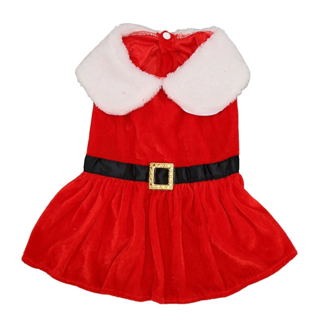 Vestido navideño de Papá Noel para perro, transpirable, elástico, ropa de invierno para mascotas, para perros pequeños y gatos, talla XL