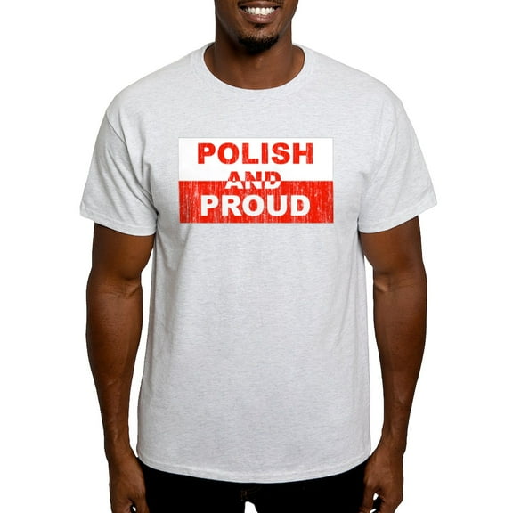 CafePress - Polish And Proud Ash Grey T Shirt - Men's Classic Graphic T-Shirt