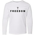 thumbnail image 3 of Inktastic Freedom with Cross Long Sleeve Youth T-Shirt, 3 of 5