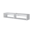 thumbnail image 2 of White Melamine Media Rack | Hold TV Accessories in Living Rooms | Offers Ample Space for Organization, 2 of 2