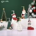 thumbnail image 7 of Luxspire Snow Flocked Christmas Tree Soap Dispenser, Christmas Decor Resin Liquid Hand Soap Dispenser Refillable Dish Soap Lotion Bottle Jar No Leak for Kitchen Shower Bathroom Countertop, 300ml, 7 of 7