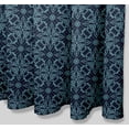 thumbnail image 6 of S4Sassy Blue Floral Damask Printed Bathroom Curtain Waterproof Shower Drapes-60 x 75 Inch, 6 of 6