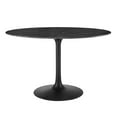 thumbnail image 2 of Modway Lippa 48" Round Artificial Marble Dining Table in Black Black, 2 of 7