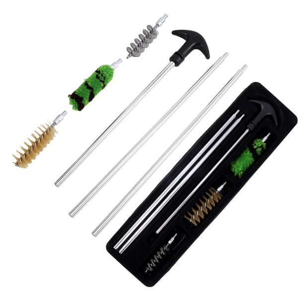 Soidarity Kit de limpieza, barril de calibre resistente al desgaste, juego de cepillos para exteriores, removedor de polvo resistente de mano, Caza 12G conjunto