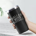 thumbnail image 2 of Dallas Tumbler with Lids and Straws Insulated Stainless Steel Cup Travel Coffee Mug Football Gifts 20 Oz, 2 of 6