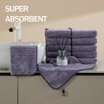 thumbnail image 5 of 12-Pack Washcloths Set, 13"x13" Luxurious Dish Towels Ultra Soft Face Towels Quick Dry Kitchen Towel Bundle Absorbent Wash Cloths(Dark Purple), 5 of 5