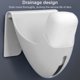 thumbnail image 4 of Injueey Caja de drenaje para baño, estante de almacenamiento de esponja montado en la pared, bandeja de plástico, contenedor organizador sin Juegos de accesorios de baño blanco Injueey HA001226-01, 4 of 6