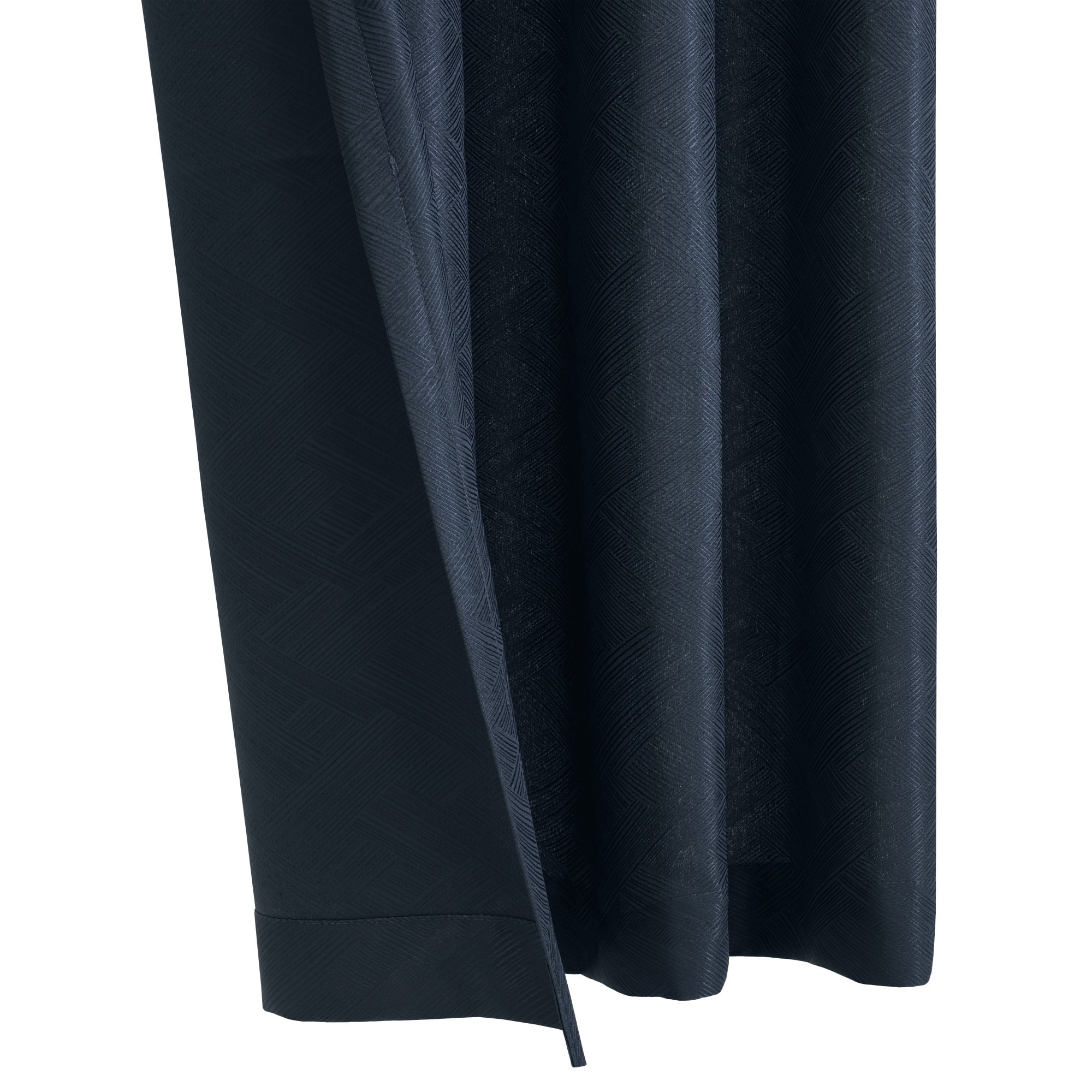Loft Living Amora Light Filtering Grommet Indoor Curtain 52 x 63 in Navy