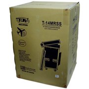 Prox10U Rack X 10U Top SlantMixer Dj Combo Flight Case with Casters