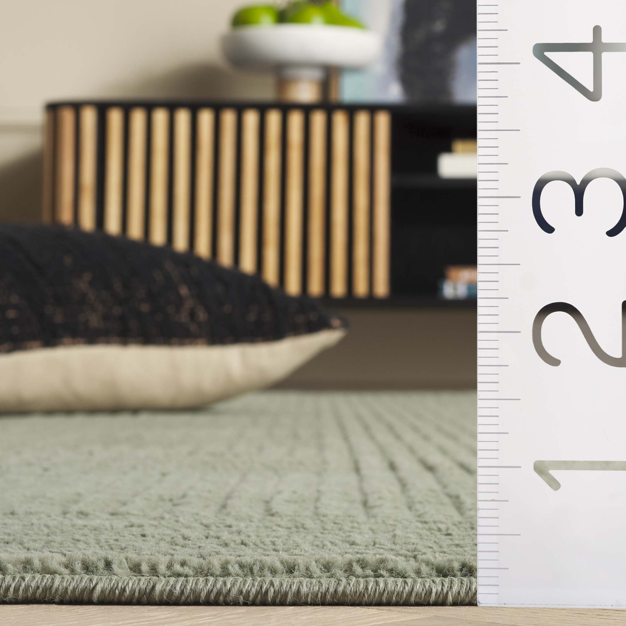 SAFAVIEH Selena Marion Geometric Area Rug, Green, 6'7" x 6'7" Round