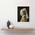 thumbnail image 2 of Johannes Vermeer Girl With a Pearl Earring Old Master Painting Portrait Art Print Framed Poster Wall Decor 12x16 inch, 2 of 5
