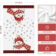 thumbnail image 6 of SM-XLHN Black Red Xmas Tree Snowman Christmas Kitchen Towels Dish Towels, 18x26 Inch Holiday Bird Believe Winter Decoration Hand Towels Set of 2, 6 of 6