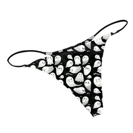 

RPVATI Women Sexy Bikini Underwear Low Rise Thongs for Women Seamless Print G-String