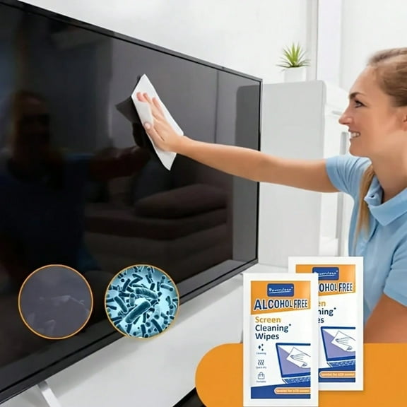 80pcs Quick Drying Wipes Quick Drying Alcohol-free Wet Wipes Screen Cleaning Wipes, Zero Residue, No Damage To The Screen, Special LCD Screen Portable Cleaning Cloth