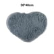 thumbnail image 4 of Wosthever Alfombra antideslizante en forma de corazón, tapete peludo de lana, alfombras mullidas artificiales de piel de oveja Type3 NO3, 4 of 6