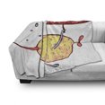 thumbnail image 3 of Cartoon Soft Flannel Fleece Throw Blanket, Kids Fat Little Fish Character Holds Happy Phrase Flag Humor Animal Design, Cozy Plush for Indoor and Outdoor Use, 50" x 70", Multicolor, by Ambesonne, 3 of 6