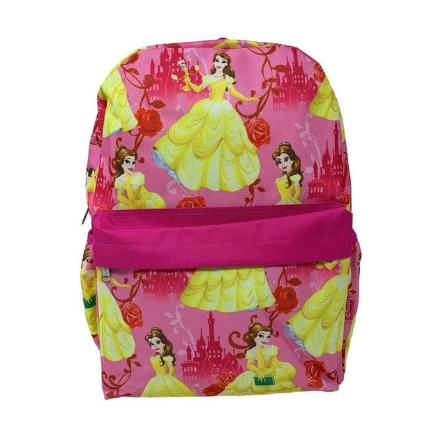 Licensed Disney Princess Belle 16" Allover Print Large Backpack
